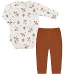Body longo c/ Calça (Mijão) em algodão egípcio Dogs - Mini & Co.