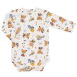 Body longo c/ Calça (Mijão) em algodão egípcio Raposa - Mini & Co.
