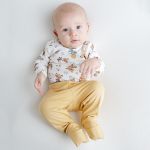 Body longo c/ Calça (Mijão) em algodão egípcio Raposa - Mini & Co.