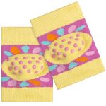 Kit Meia Sapatilha e Joelheira para bebê c/ antiderrapante Flor - Lupo