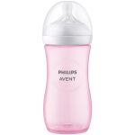 Kit Triplo Mamadeiras Anticólica Pétala 125ml, 260ml e 330ml Rosa (0m+) - Philips Avent