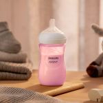 Kit Triplo Mamadeiras Anticólica Pétala 125ml, 260ml e 330ml Rosa (0m+) - Philips Avent