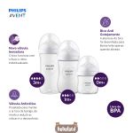 Kit Triplo Mamadeiras Anticólica Pétala 125ml, 260ml e 330ml (0m+) - Philips Avent