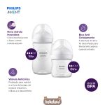 Kit Duplo Mamadeiras Anticólica Pétala 125ml e 260ml (0m+) - Philips Avent