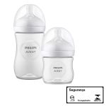 Kit Duplo Mamadeiras Anticólica Pétala 125ml e 260ml (0m+) - Philips Avent