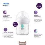 Mamadeira Anticólica Pétala 3.0 com Acessório Airfree 125ml (0m+) - Philips Avent