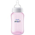 Kit Mamadeiras Anticólica 125ml, 260ml e 330ml Rosa (0m+) - Philips Avent