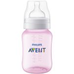 Kit Mamadeiras Anticólica 125ml, 260ml e 330ml Rosa (0m+) - Philips Avent