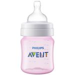 Kit Mamadeiras Anticólica 125ml, 260ml e 330ml Rosa (0m+) - Philips Avent
