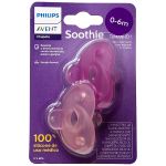 Chupeta Soothie Dupla Rosa 2pçs Tam 1 (0-3m) - Philips Avent