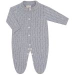 Macacão longo em tricot 100% Algodão Trançado Mescla - Mini & Co.