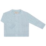 Casaquinho em tricot Trançado Azul - Mini & Co.