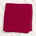 Manta em tricot Trançado Vermelho - Mini & Co.