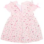 Vestido em tricoline Cogumelos Rosa - Roana