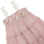 Vestido em tricoline Laços Rosa Seco - Roana