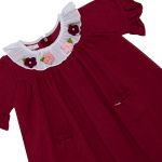 Vestido em moletinho Marsala - Roana