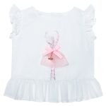 Bata c/ Calcinha em tricoline Bailarina Rosa - Roana