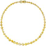 Colar de Âmbar Báltico para bebê Baroque Lemon 32cm Certificado - Bup Baby