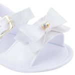 Sandália Basic Laço Branco - Keto Baby