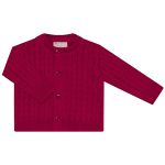 Casaquinho em tricot Trançado Vermelho - Mini & Co.