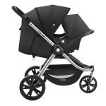 Travel System: Carrinho Sway + Bebê Conforto Preto (0-15kg) - Litet