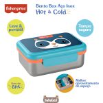 Bento Box Aço Inox Hot & Cold 800ml Azul Fresh (6m+) - Fisher Price