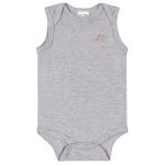 Body regata para bebê em suedine Mescla - Up Baby