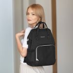 Mochila Maternidade Siena Black & Silver - Kikka Boo