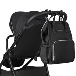 Mochila Maternidade Siena Black & Silver - Kikka Boo