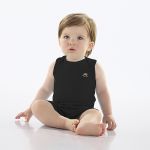 Body regata em suedine Preto Pati Nicki - Up Baby