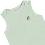 Body regata em suedine Verde Pastel - Up Baby
