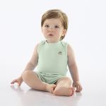 Body regata em suedine Verde Pastel - Up Baby