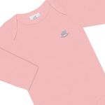 Body longo em suedine Rosa - Up Baby