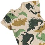 Macacão curto em suedine Dinossauros - Up Baby