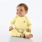 Calça (Mijão) em suedine Baunilha - Up Baby