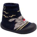 Meia c/ Sola Comfort Marinho/Amarelo - Klin