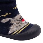 Meia c/ Sola Comfort Marinho/Amarelo - Klin
