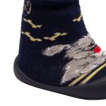 Meia c/ Sola Comfort Marinho/Amarelo - Klin