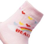 Meia c/ Sola Comfort Beautiful Rosa Claro - Klin