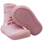 Meia c/ Sola Comfort Beautiful Rosa Claro - Klin