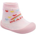 Meia c/ Sola Comfort Beautiful Rosa Claro - Klin