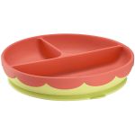 Prato de Silicone com Divisórias e Ventosa Yummy! Rosa (6m+) - Fisher Price