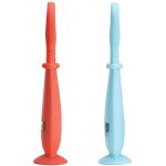 Colheres de Treinamento Fase 1 e 2 com Ventosa Yummy! Vermelho e Azul (6m+) - Fisher Price