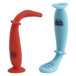 Colheres de Treinamento Fase 1 e 2 com Ventosa Yummy! Vermelho e Azul (6m+) - Fisher Price