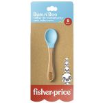 Colher de Treinamento com Cabo Curto Bam N’ Boo Azul (6m+) - Fisher Price