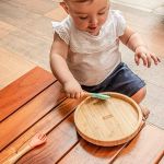 Colher de Treinamento com Cabo Curto Bam N’ Boo Azul (6m+) - Fisher Price