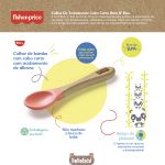 Colher de Treinamento com Cabo Curto Bam N’ Boo Rosa (6m+) - Fisher Price
