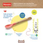 Colher de Treinamento com Cabo Longo Bam N’ Boo Rosa (6m+) - Fisher Price