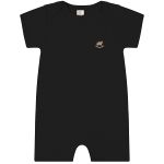 Macacão curto em suedine Preto Pati Nicki - Up Baby