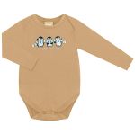 Body longo c/ Calça em cotton Pinguins - Milon